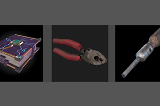 create 3d product modelling with realistic textures and lighting