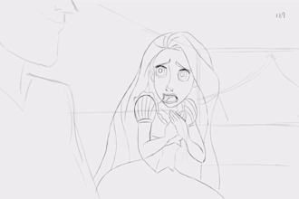 do 2d traditional animation, 2d hand drawn, pencil sketch, line art animation