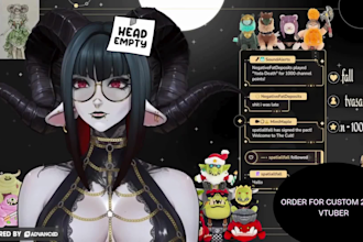 create 3d, 2d vtuber model live 2d vtuber model rigging anime style