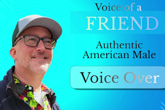 be your charismatic american male voice artist