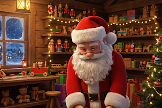 create 3d christmas animation and santa claus videos