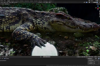 do realistic cgi animal model, 3d animal animation, 3d creature design for film