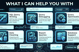 write, fix and optimize oracle sql queries