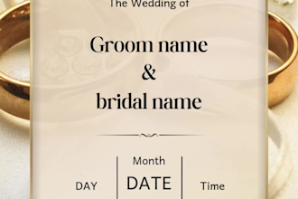 design wedding card logo