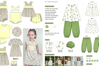 create clothing tech pack for baby and kids wear fashion tech pack