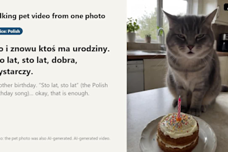 create an ai animal video of your dog or cat talking from one photo