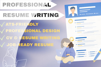 write a professional ats friendly CV and resume