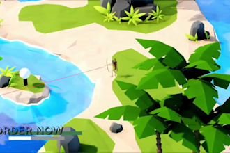 design godot 4 game levels, 3d prop assets and environment art for your game