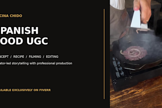 create authentic spanish food ugc videos for your brand