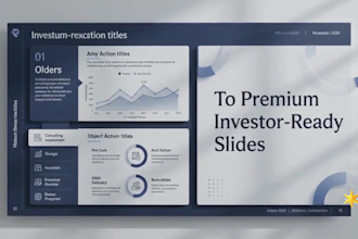 design a premium 3d pitch deck, powerpoint and business presentation