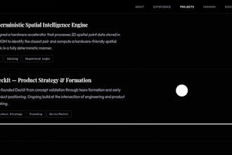 design and develop a custom UI UX personal portfolio website