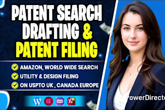 do patent search, patent drafting and patent filing