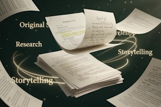 write documentary deeply researched video scripts