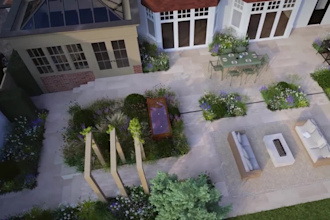 build 3d front yard backyard landscape design rendering garden design patio pool