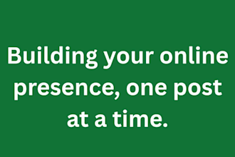 be your digital branding and social media marketing manager