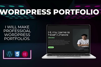 design and develop wordpress portfolio websites