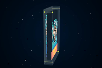create high quality nft trading card design and animation, crypto card model