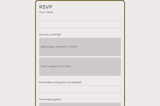 design an elegant clickable digital invitation