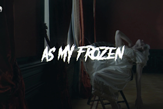 create a hardcore metal lyric video with cinematic typography