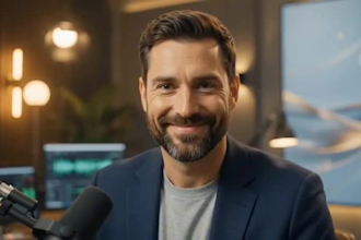 create ai avatar spokeperson video for podcast team
