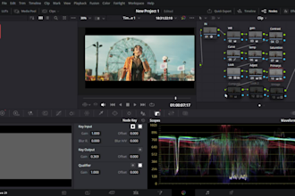 cinematic video color grading in davinci resolve