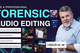 do forensic audio editing, cut, cleanup, enhance, repair, remove noise, and echo