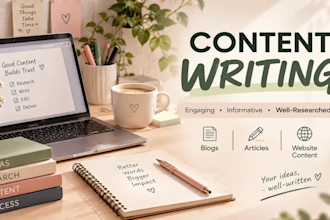 write engaging website content and articles