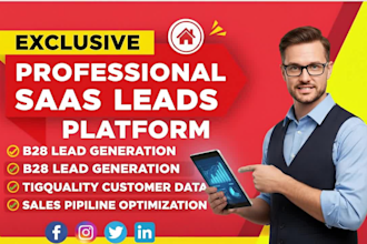 generate saas leads leads ,business leads  via facebook ads and google ads