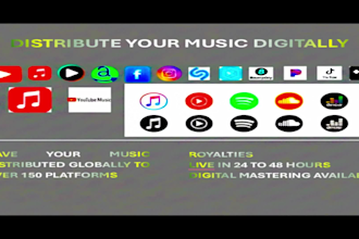 release your music to over 150 global platforms apple music