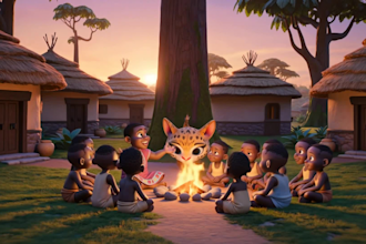 create animated african folklore stories with ai characters