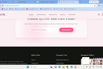 build a modern responsive beauty cosmetics website