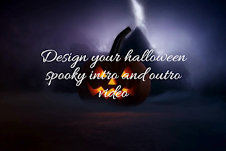 create a scary halloween horror intro video or spooky logo reveal
