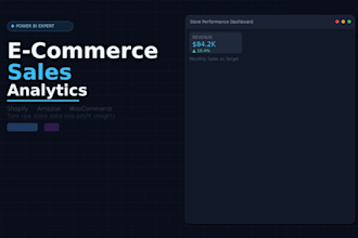 build a power bi ecommerce sales dashboard for shopify, amazon, and woocommerce