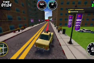 build futuristic roblox city map, low poly map,  for roleplay