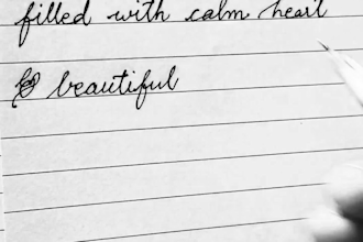 handwrite letters, notes, and documents in english and hindi