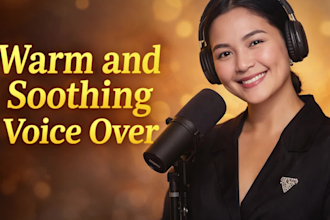 be you warm energetic female vo