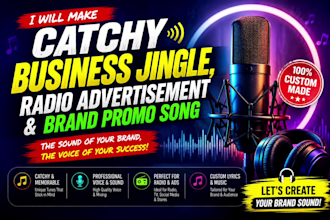 produce unique business jingles and marketing promo songs