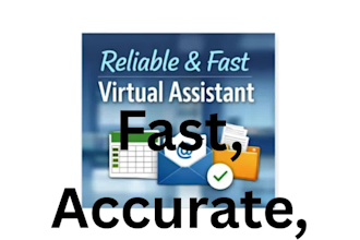 reliable virtual assistant for data entry and office support