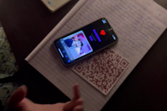 create a private romantic website with qr code for your partner