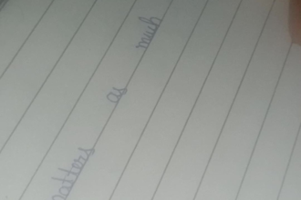 provide neat handwritten notes