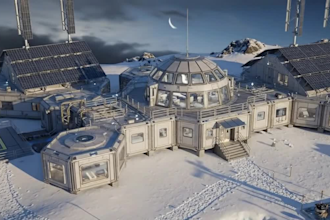 design 3d off grid architecture and extreme environment site plans