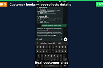 build a whatsapp ai chatbot for lead capture and bookings