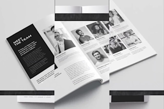 design canva indesign catalog brochure company profile PDF design