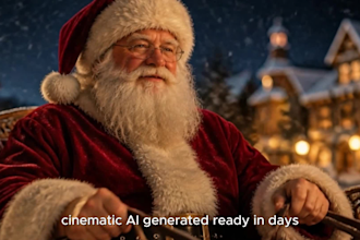 create a cinematic ai christmas video ad for your brand