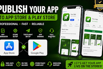 publish your ios app to app store and android app to google play store