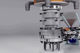 create 3d factory animation, manufacturing process and production line video