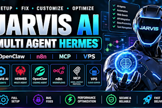 setup fix jarvis ai multi agent hermes openclaw n8n mcp omniroute obsidian vps