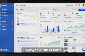 softr b2b employee airtable database portal inventory tracker website design