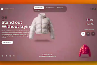 loja shopify animada site com animacao 3d modelos 3d para shopify gsap spline 3d