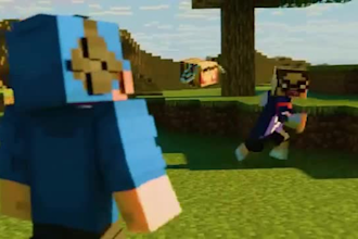 create 3d minecraft animation, character modelling stop motion animation